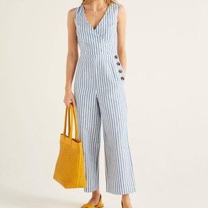 Boden Dorothea Jumpsuit, NWT, US 6, blue stripe
